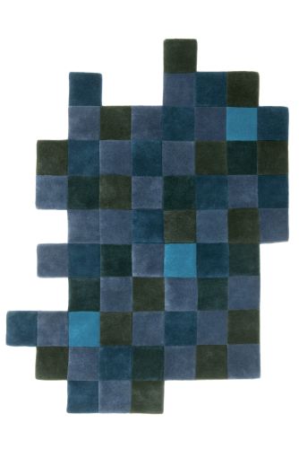 Nanimarquina Blue Oddly Shaped Wool Rug Product Image