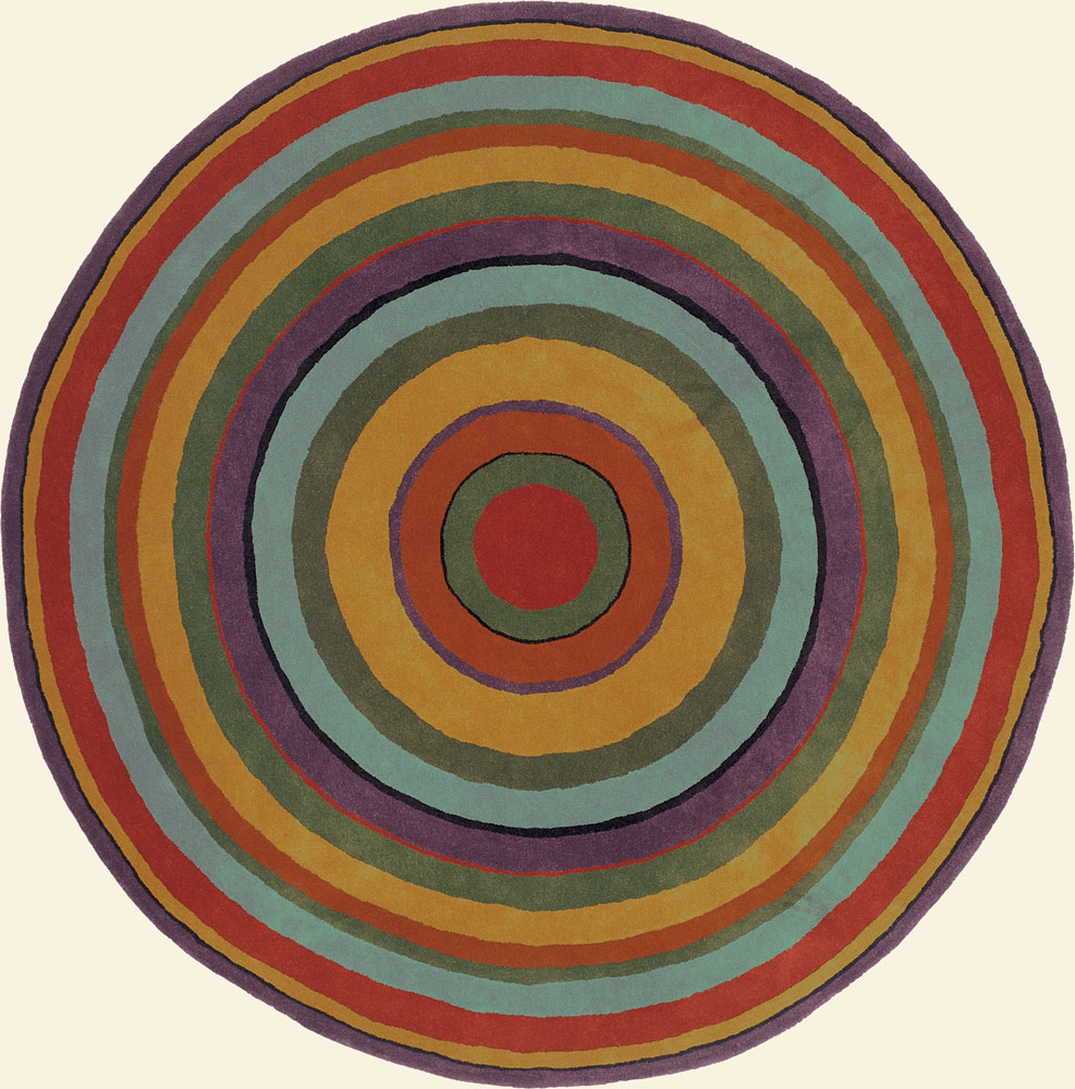 Nanimarquina MultiColored Oddly Shaped Wool Rug 2 from the