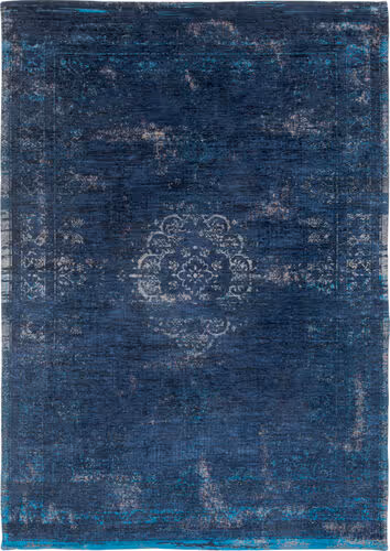 Louis De Poortere Fading World - Medaillon Blue Flatweave Cotton Rug Product Image