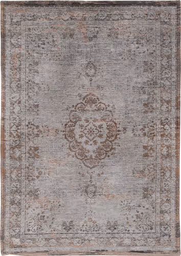 Louis De Poortere Fading World - Medaillon Beige Flatweave Cotton Rug Product Image
