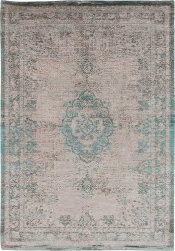Louis De Poortere Fading World - Medaillon Green Flatweave Cotton Rug Product Image