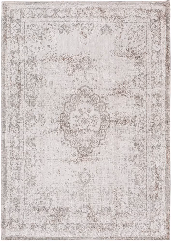 Louis De Poortere Fading World - Medaillon Beige Flatweave Cotton Rug