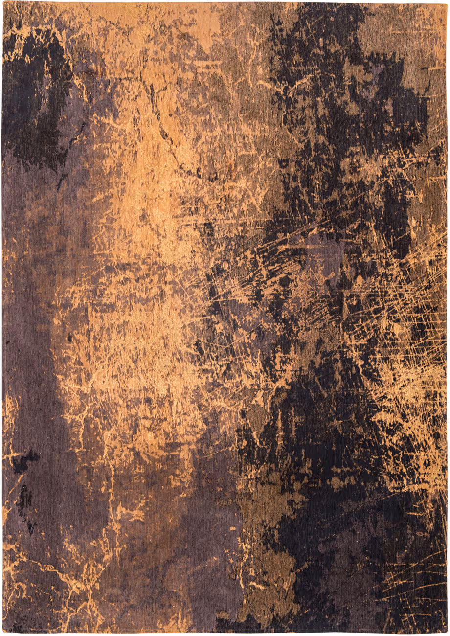 Louis De Poortere Mad Men - Cracks Yellow Flatweave Cotton Rug