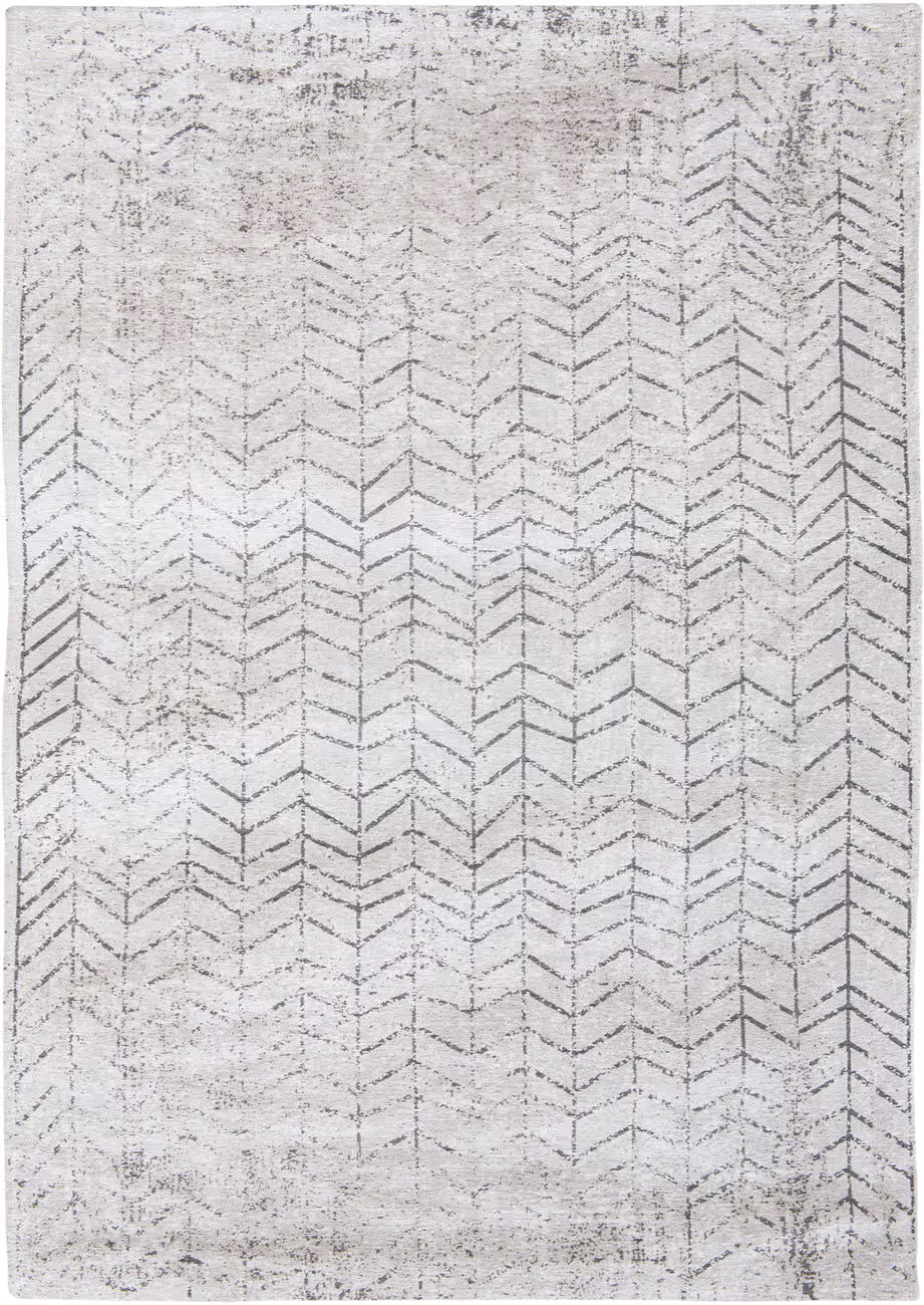 Louis De Poortere Mad Men - Jacob's Ladder Gray Flatweave Cotton Rug