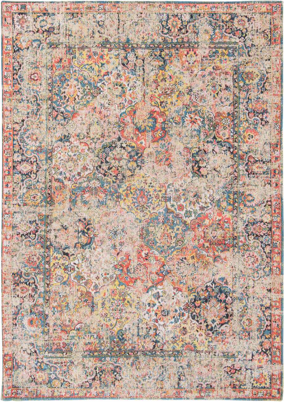 Louis De Poortere Antiquarian - Bakhtiari Multi-Colored Flatweave Cotton Rug