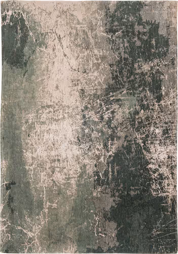 Louis De Poortere Mad Men - Cracks Green Flatweave Cotton Rug Product Image