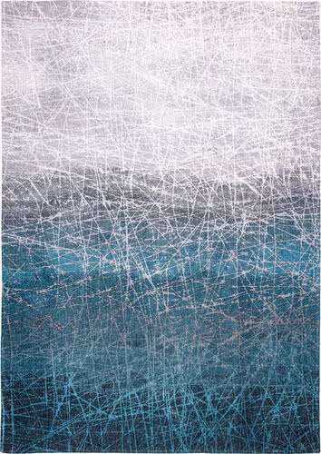 Louis De Poortere Mad Men - Fahrenheit Blue Flatweave Cotton Rug Product Image