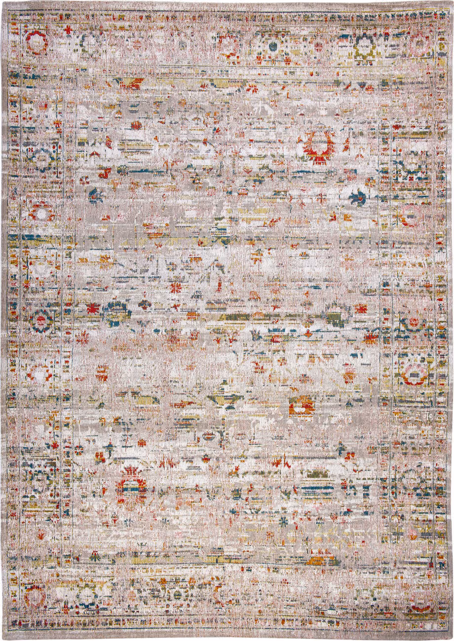 Louis De Poortere Antiquarian - Ushak Multi-Colored Flatweave Cotton Rug