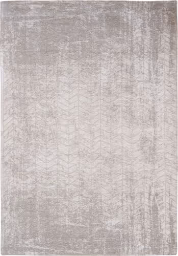 Louis De Poortere Mad Men - Jacob's Ladder Gray Flatweave Cotton Rug Product Image