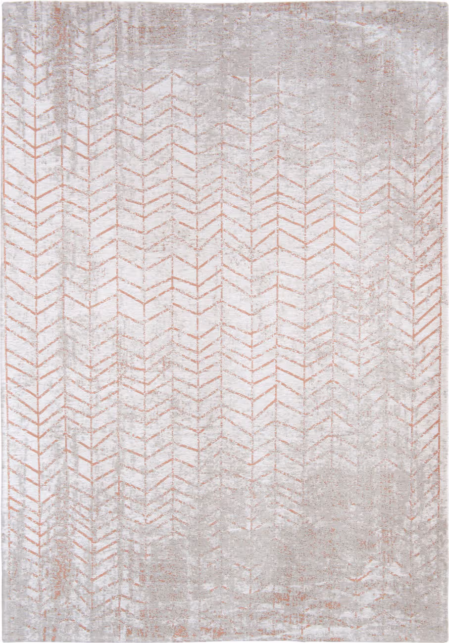 Louis De Poortere Mad Men - Jacob's Ladder Gray Flatweave Cotton Rug