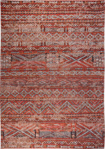 Louis De Poortere Antiquarian - Kilim Red Flatweave Cotton Rug Product Image