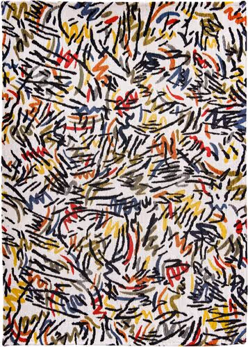 Louis De Poortere Gallery - Graffito Multi-Colored Flatweave Cotton Rug Product Image