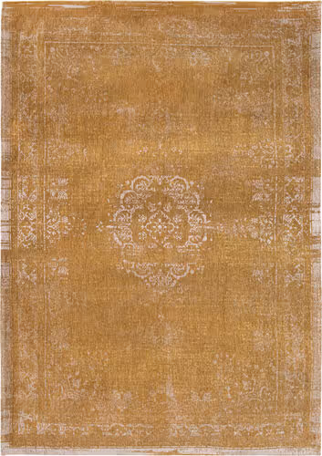 Louis De Poortere Fading World - Medaillon Yellow Flatweave Cotton Rug Product Image