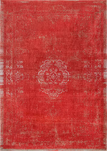 Louis De Poortere Fading World - Medaillon Red Flatweave Cotton Rug Product Image