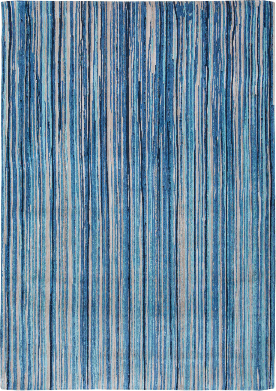 Louis De Poortere Blue Cotton Rug from the Louis De Poortere Rugs
