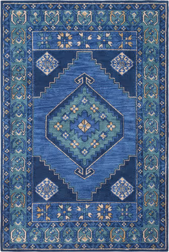 Surya Arabia ABA-6253 Navy Synthetic Patterned Rug Product Image