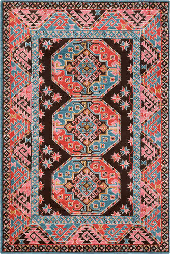 Surya Arabia ABA-6273 Bright Pink Synthetic Abstract Rug Product Image