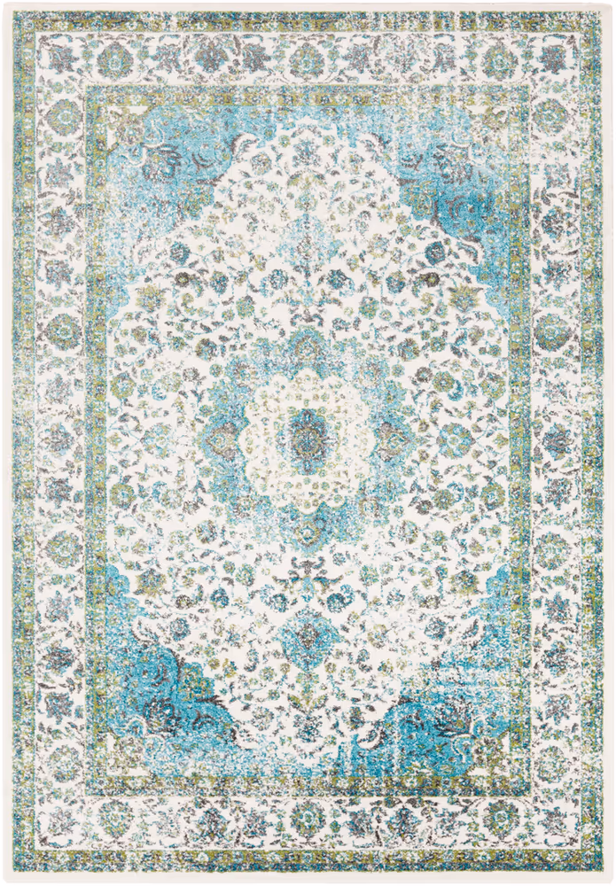 Surya Aberdine ABE-8004 Aqua Traditional Synthetic Rug