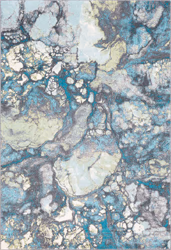 Surya Aberdine ABE-8014 Aqua Abstract Synthetic Rug Product Image