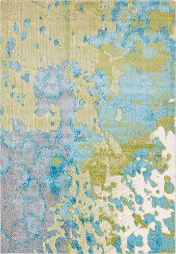 Surya Aberdine ABE-8015 Aqua Abstract Synthetic Rug Product Image