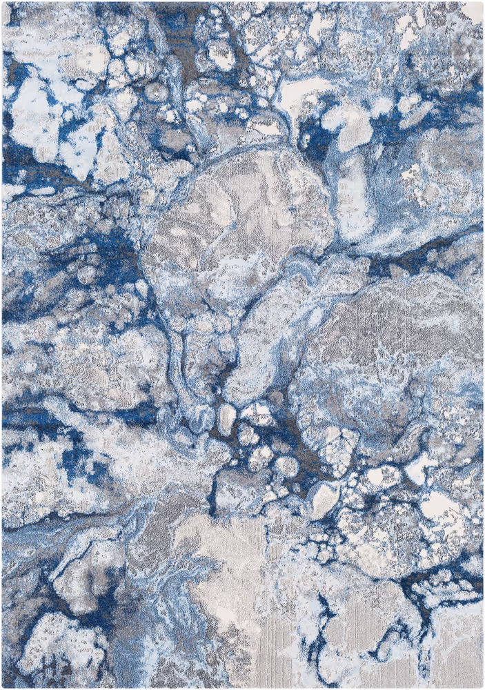 Surya Aberdine ABE-8029 Bright Blue Abstract Synthetic Rug