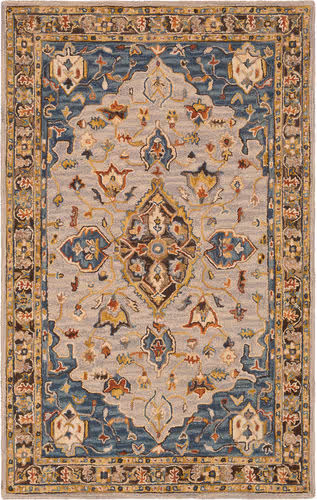 Surya Artemis AES-2301 Dark Blue Abstract Bordered Rug Product Image