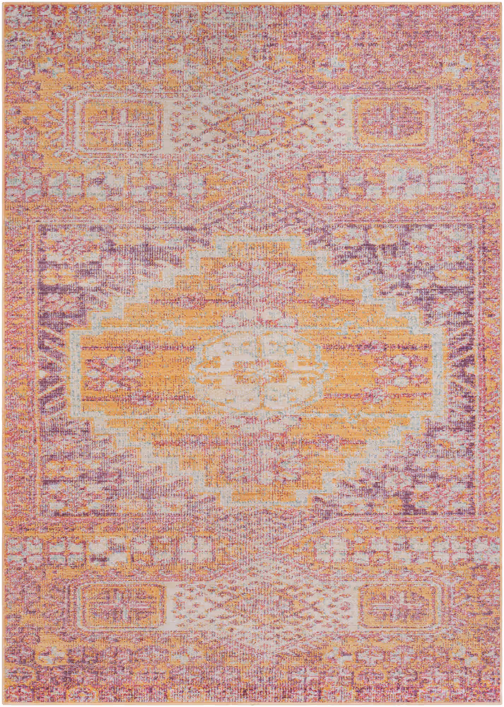 Surya Antioch AIC-2300 Bright Pink Traditional Transitional Rug