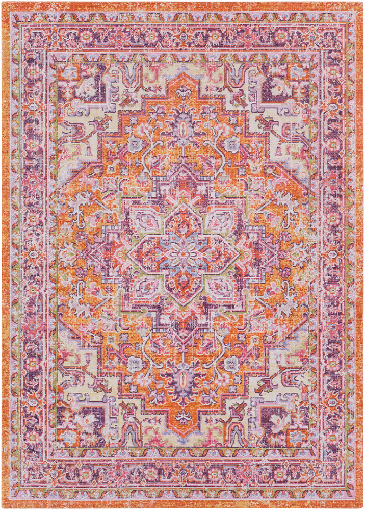 Surya Antioch AIC-2319 Bright Pink Transitional Synthetic Rug
