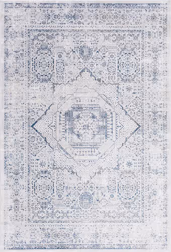 Modern Loom Aisha Ais-2318 Blue Power Loomed Synthetic Rug Product Image