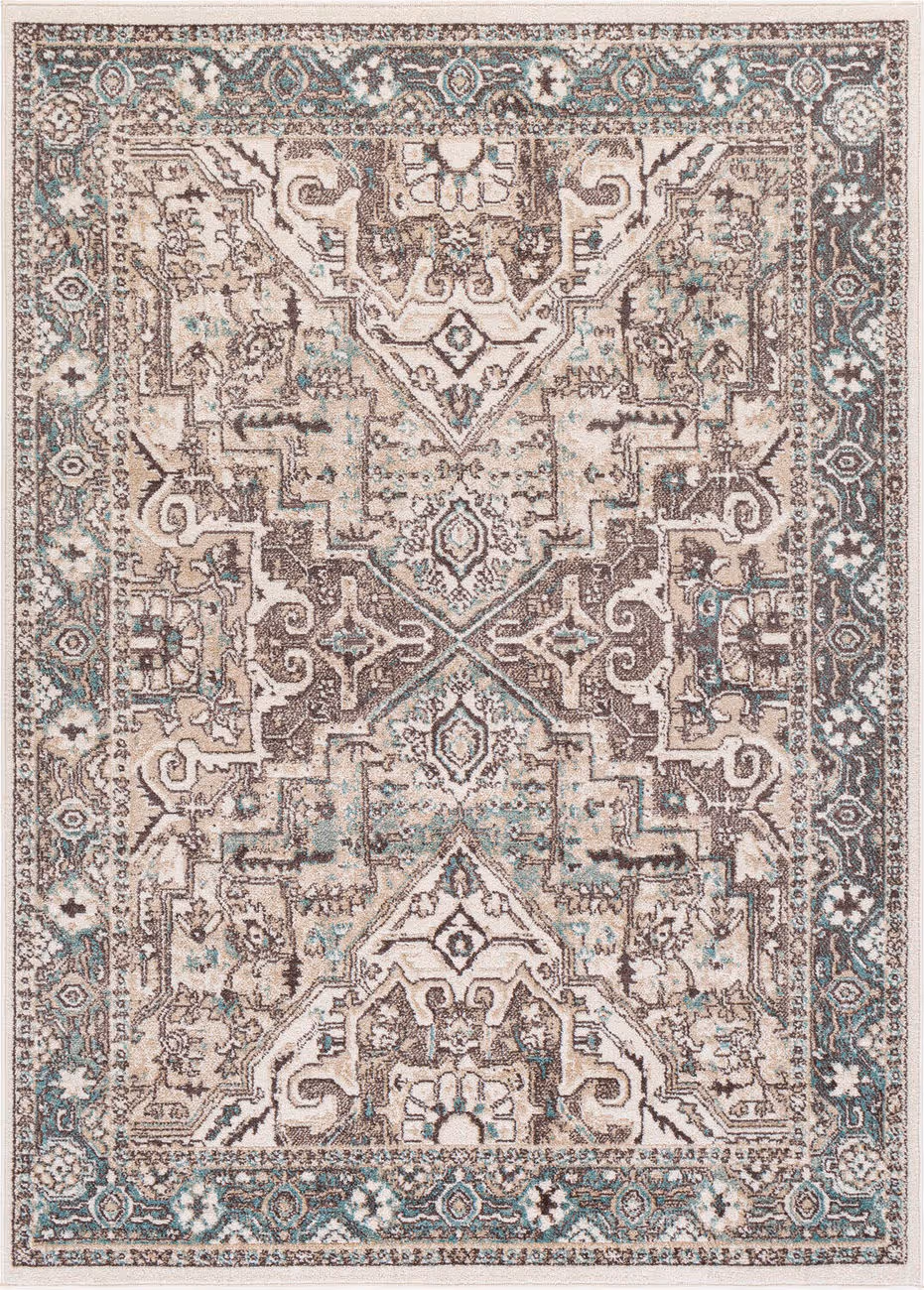 Modern Loom Acactus ACS-2327 Blue Power Loomed Synthetic Rug