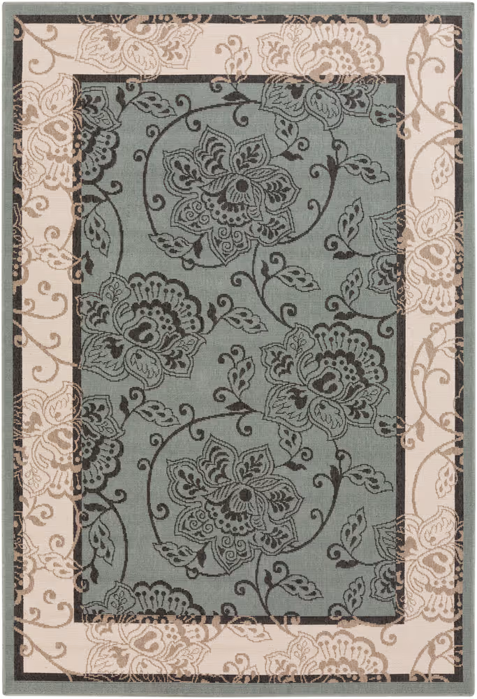 Surya Alfresco ALF-9594 Sage Outdoor Synthetic Rug