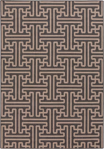 Surya Alfresco ALF-9604 Black Patterned Outdoor Rug Product Image
