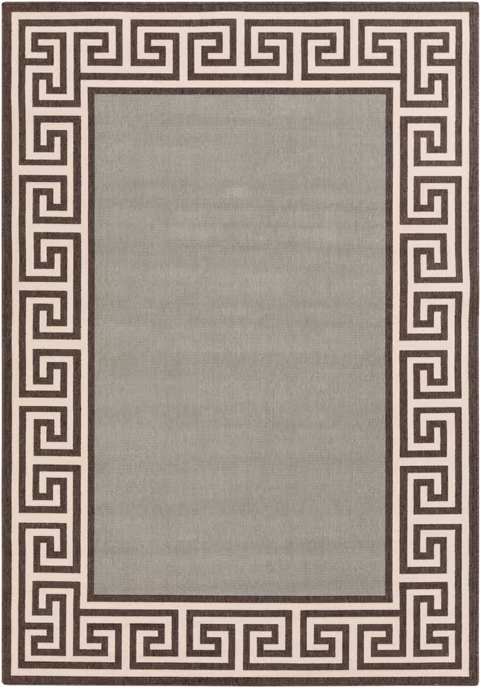 Surya Alfresco ALF-9625 Sage Outdoor Bordered Rug