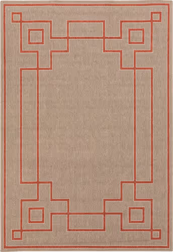 Surya Alfresco ALF-9633 Rust Outdoor Patterned Rug Product Image