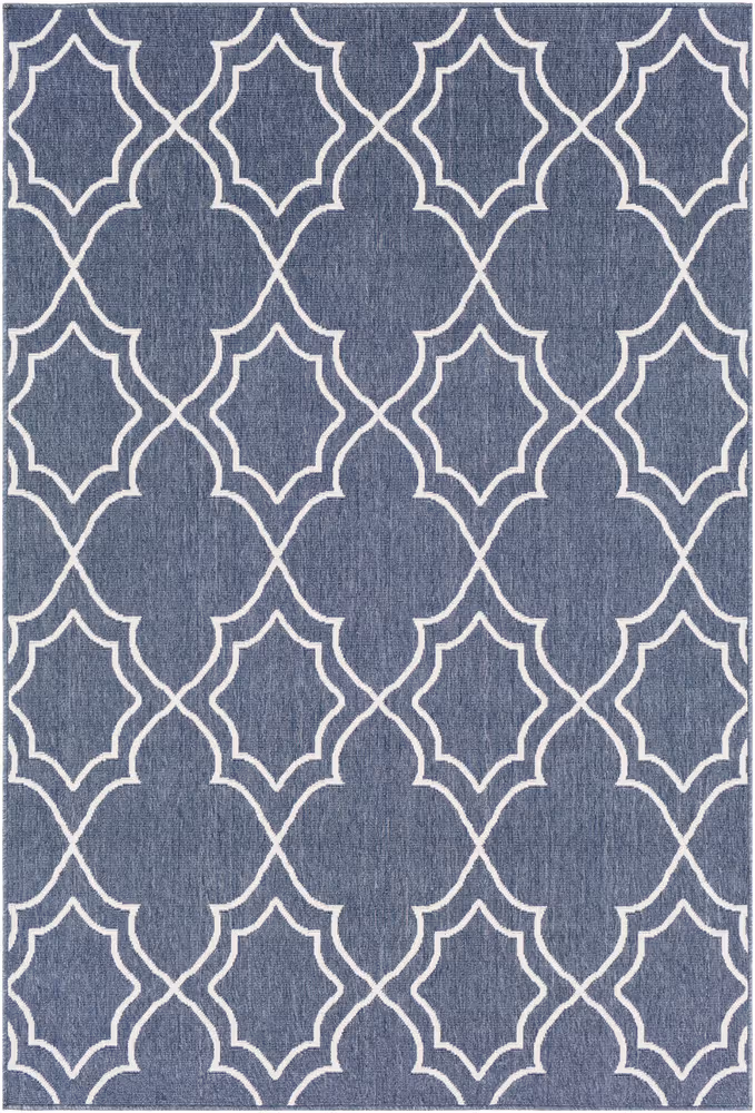 Surya Alfresco ALF-9650 Charcoal Patterned Synthetic Rug