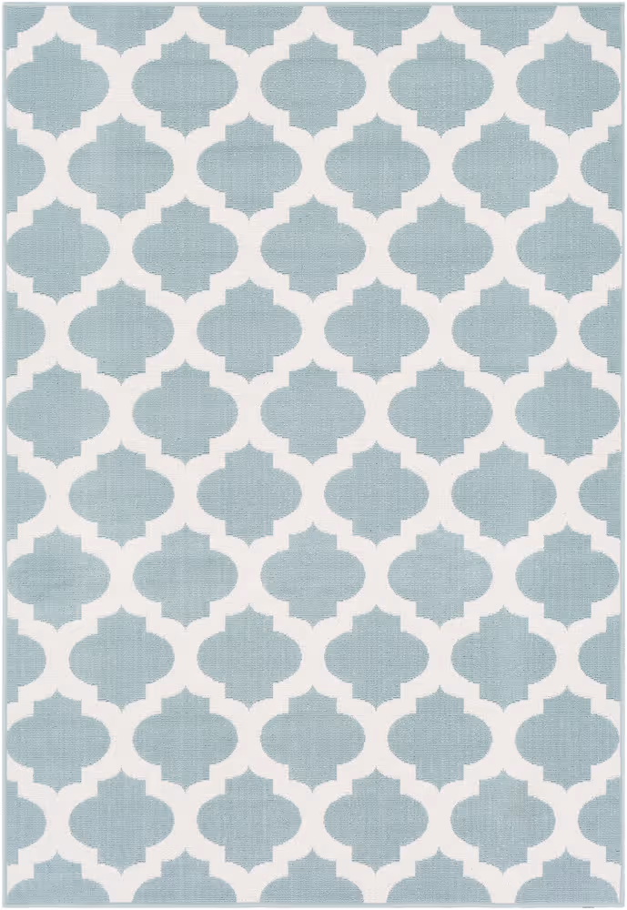 Surya Alfresco ALF-9664 Aqua Outdoor Synthetic Rug