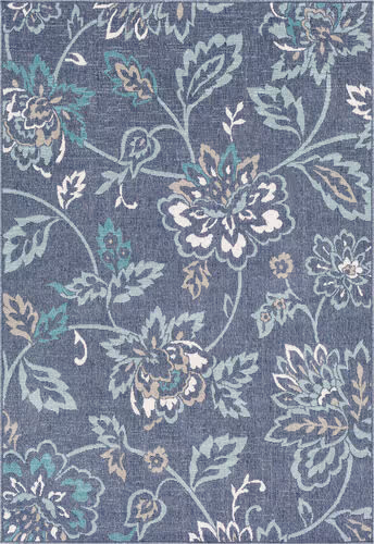 Surya Alfresco ALF-9673 Charcoal Floral Outdoor Rug Product Image