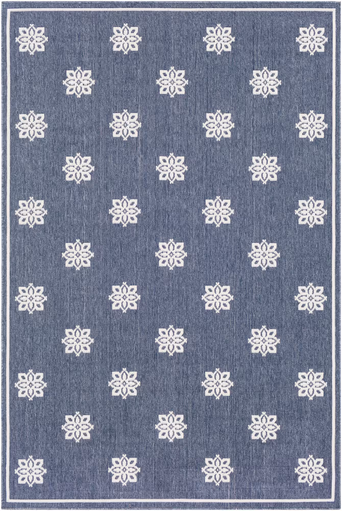 Surya Alfresco ALF-9675 Charcoal Outdoor Patterned Rug