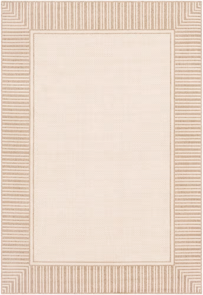 Surya Alfresco ALF-9685 Camel Outdoor Bordered Rug