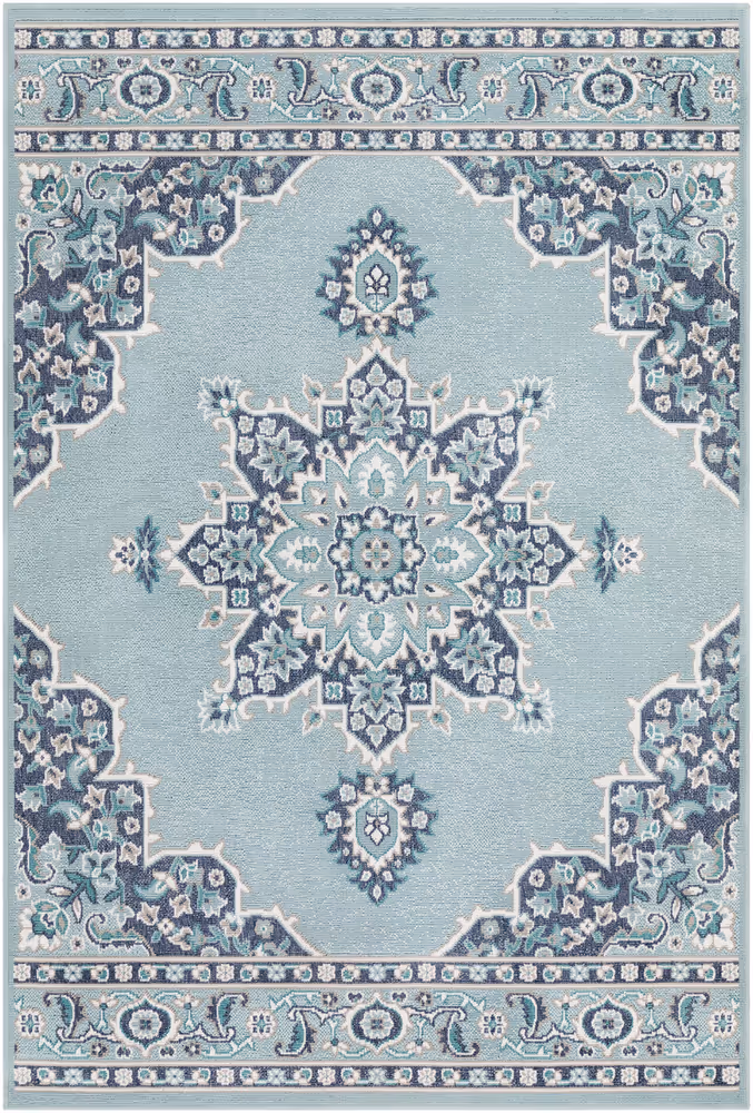 Surya Alfresco ALF-9687 Charcoal Synthetic Outdoor Rug