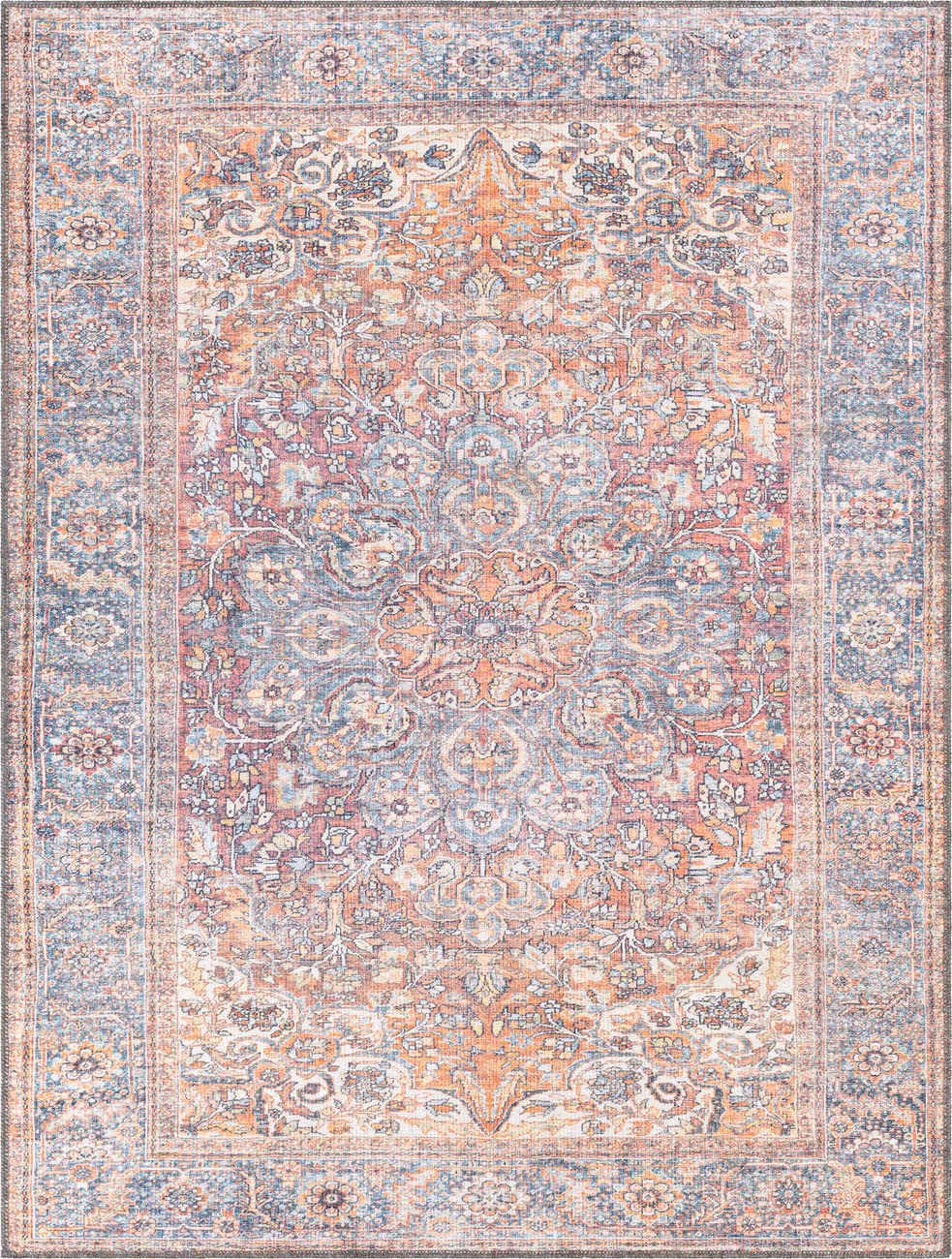 Modern Loom Alanya ALY-2304 Multicolored Power Loomed Synthetic Rug
