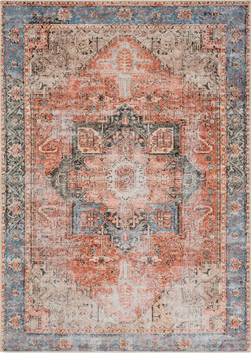 Aaronnie AAI-2309 Rose Synthetic Traditional Rug Product Image