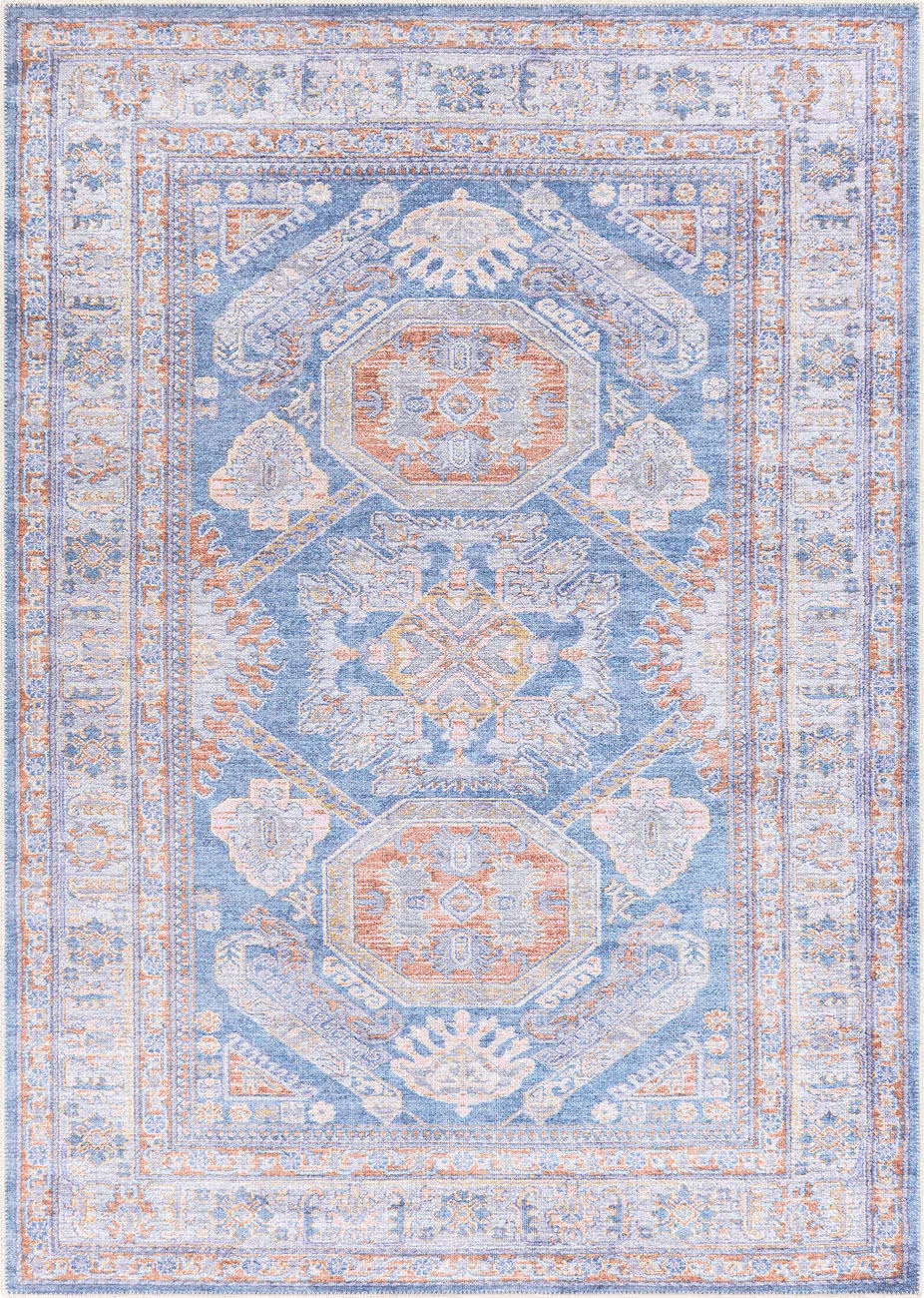 Modern Loom Amelie Aml-2317 Multi-Colored Power Loomed Natural Fiber Rug