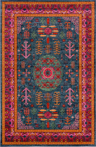 Acacint ACT-1005 Teal Synthetic Traditional Rug Product Image