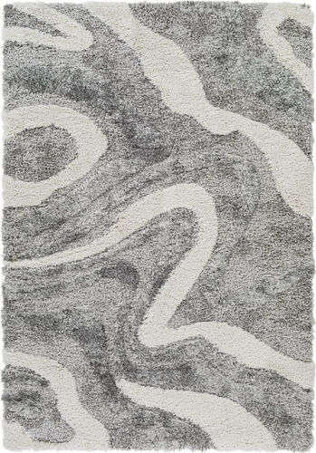 Modern Loom Alta Shag ASG-2303 Gray Power Loomed Synthetic Rug Product Image