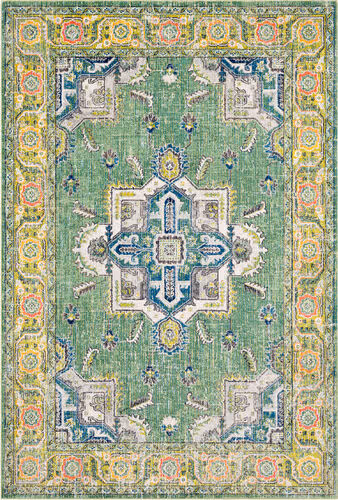Surya Aura Silk ASK-2313 Lime Synthetic Traditional Rug Product Image