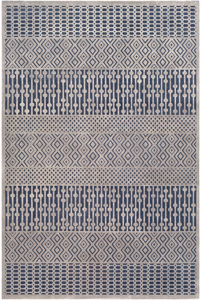 Surya Aesop ASP-2302 Dark Blue Patterned Abstract Rug