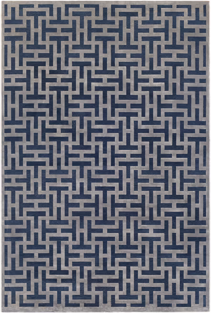 Surya Aesop ASP-2312 Dark Blue Natural Fiber Abstract Rug