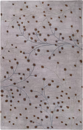 Surya Athena ATH-5055 Medium Gray Floral Transitional Rug Product Image