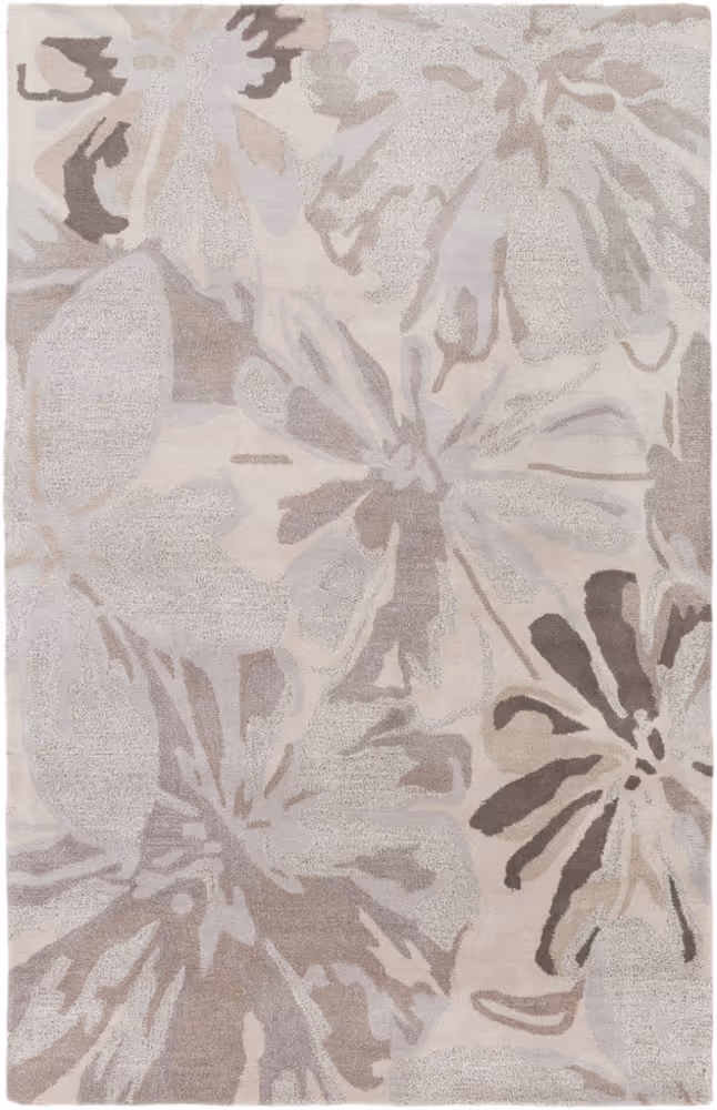 Surya Athena ATH-5135 Taupe Floral Wool Rug